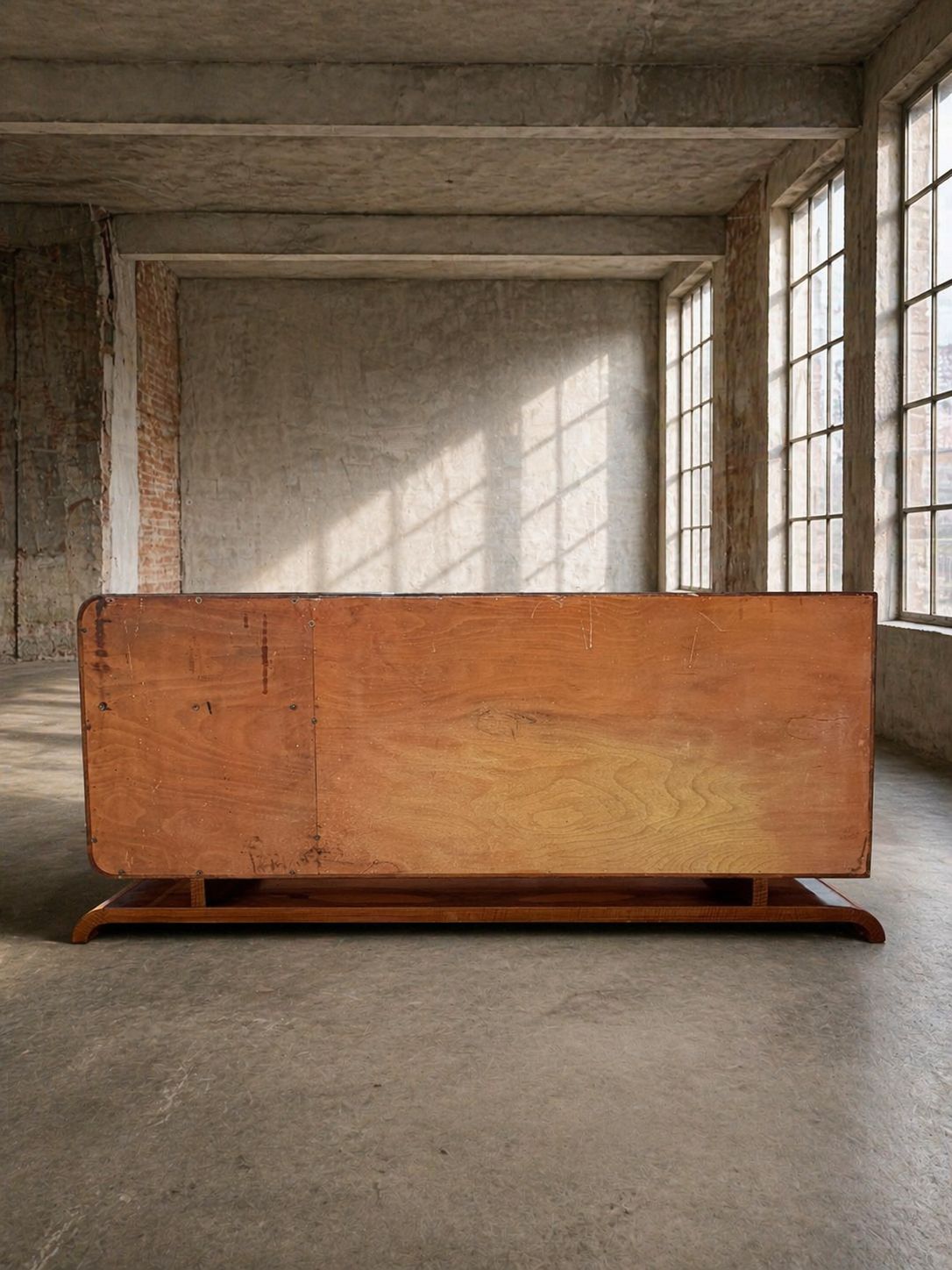 Meubels Art Deco Walnoten Dressoir / Kast, Jaren 1930–1940, Midden Europa photo