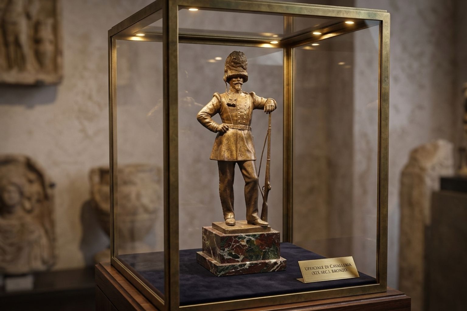 Importante Scultura In Bronzo: "Soldato" – Fonderia Laganà, Napoli (XX Secolo)