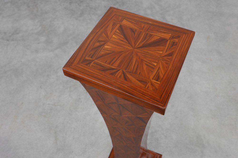 Large Art Deco Console In Wood Marquetry, France, 1920s photo vinterior
