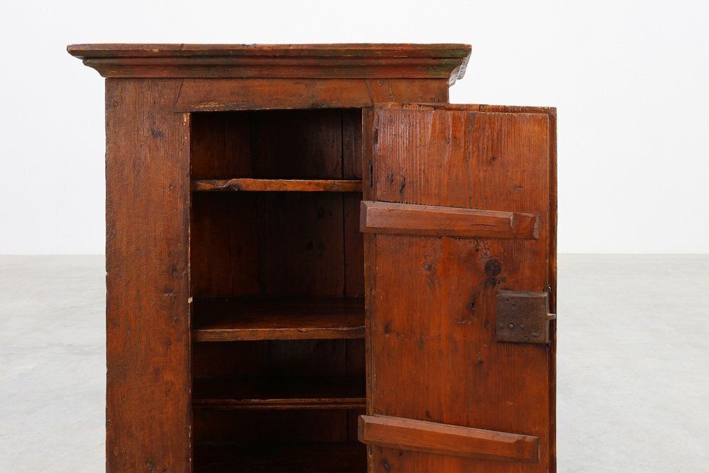 Small Antique 18th Century Oak Cabinet, France photo Furniture