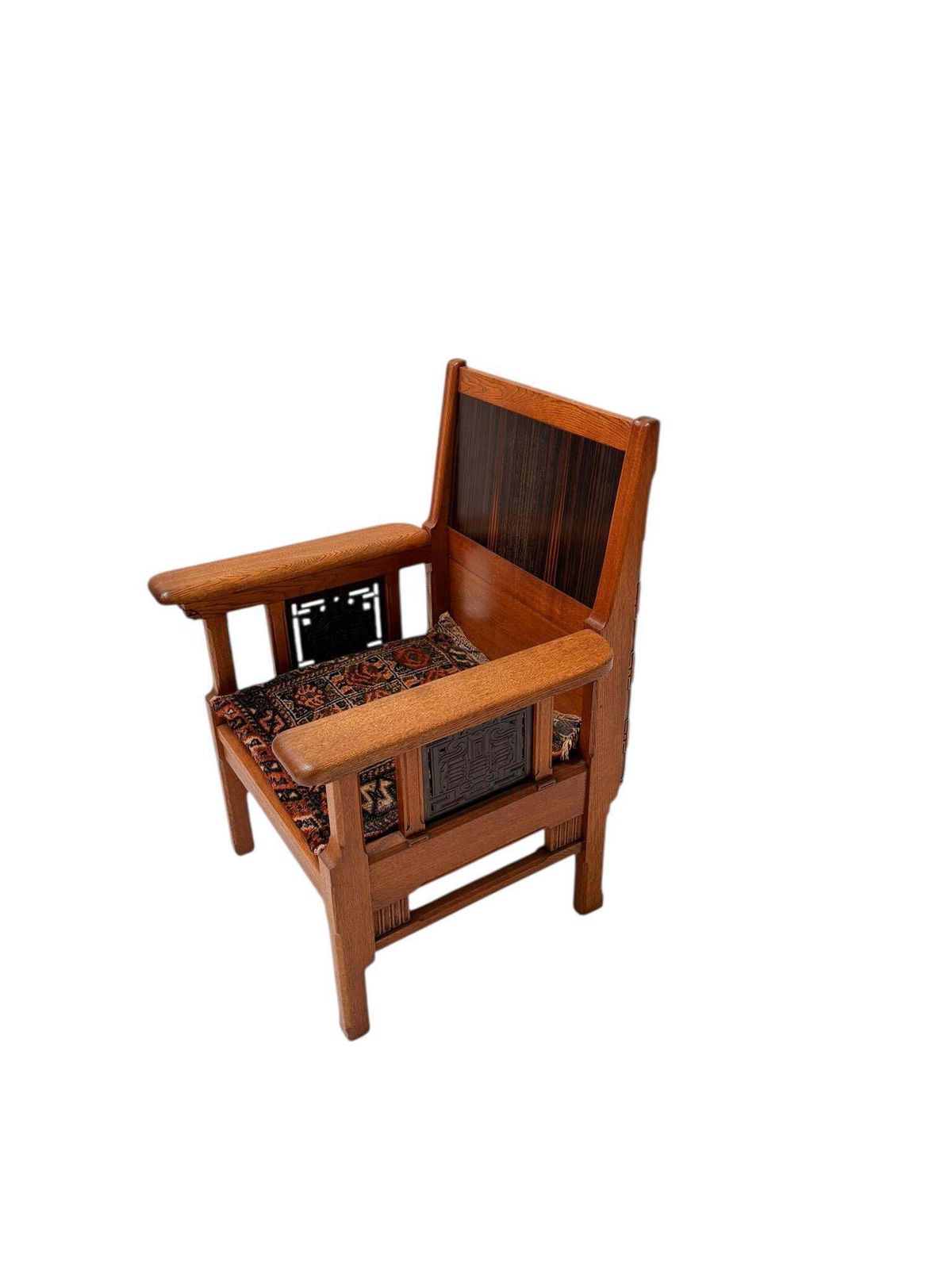 Arts & Crafts Art Nouveau Armchair By Carel Adolph Lion Cachet, 1900s photo furniture