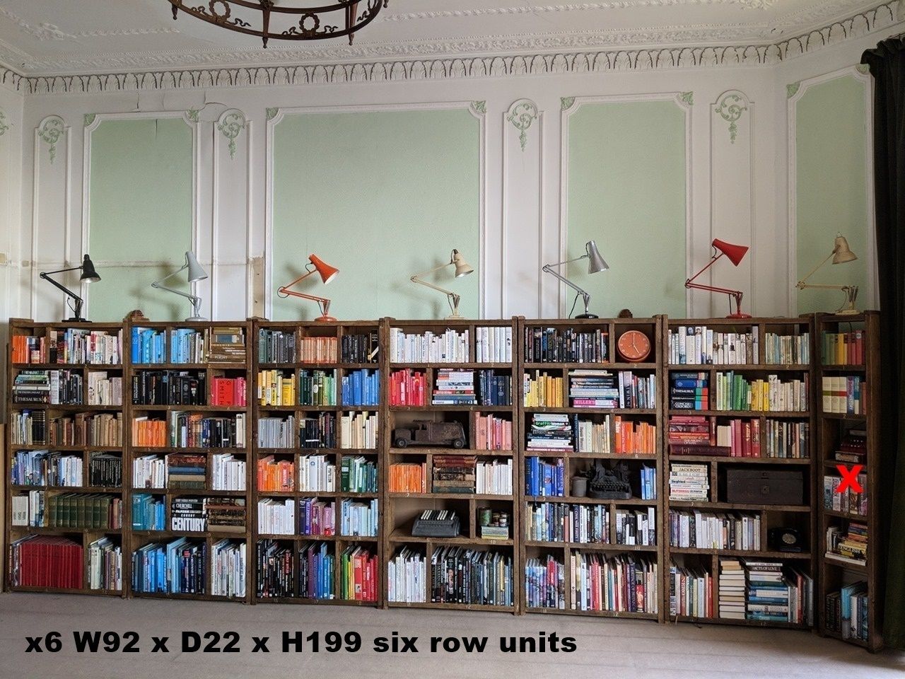 Furniture Made To Measure Reclaimed Wood Bookcases & Tall Units Solid Heavy Duty Worn Old Character Painted photo