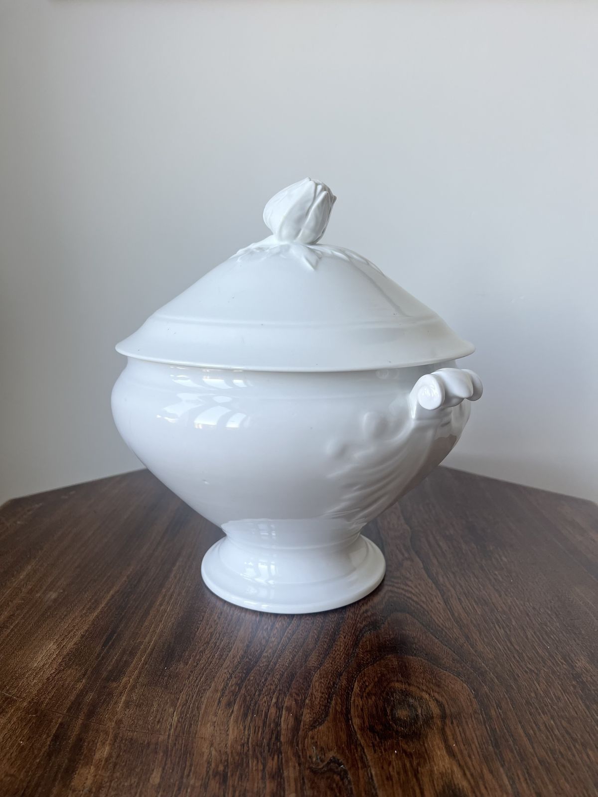 Large Vintage French Ironstone Soup Tureen / Soupière, Early 20th Century photo buy