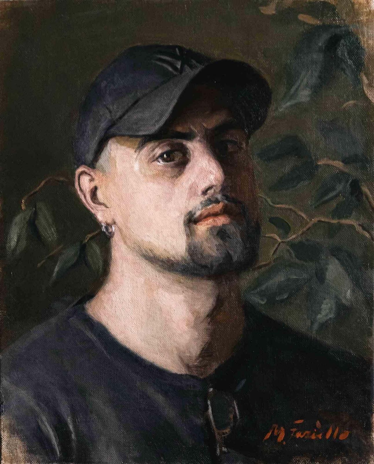 Selfportrait  Oil Paint By Marco Fariello  2024