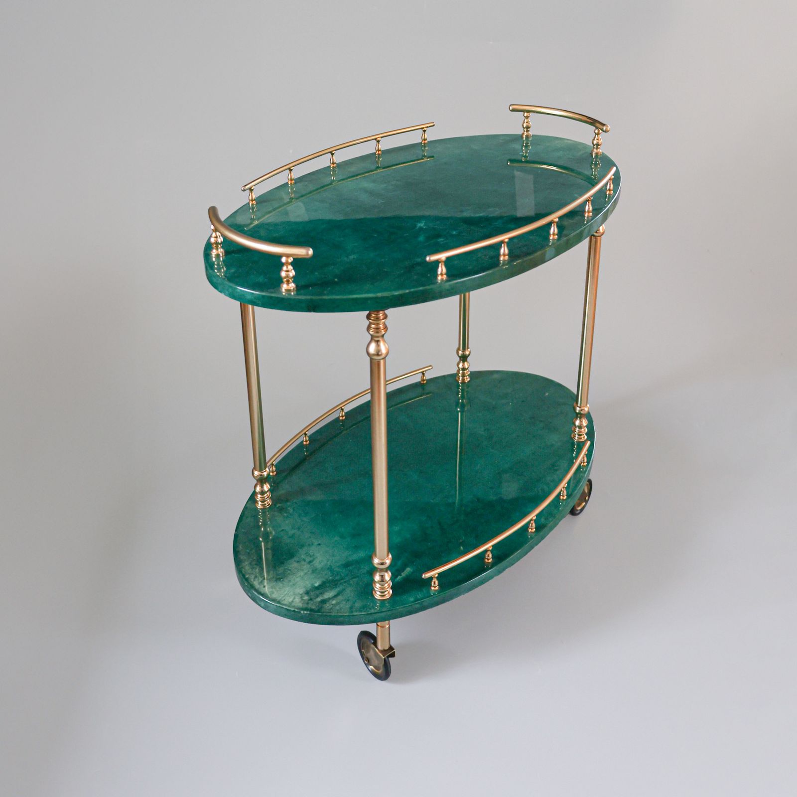 Bar Cart By Aldo Tura, Italy, 1970s. photo 864.0