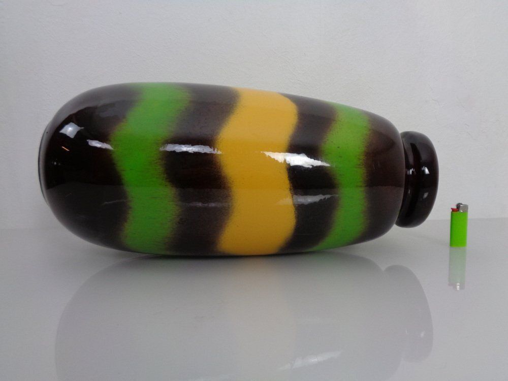 Large Pop Art Model 284 47 Vase In Glazed Ceramic From Scheurich, Germany, 1970s photo buy