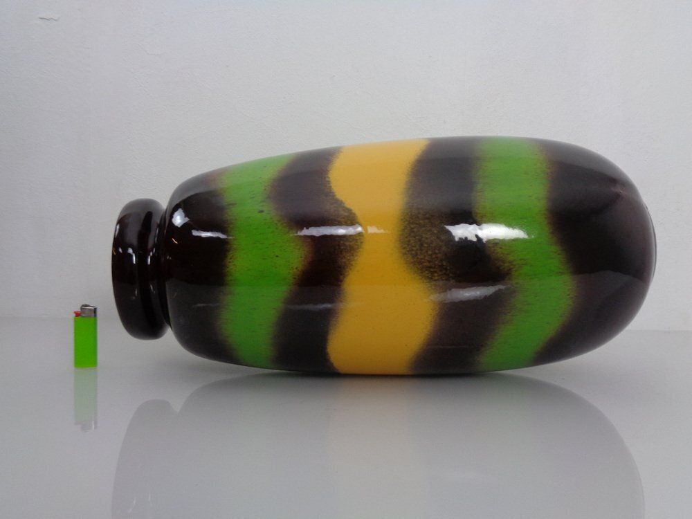 Large Pop Art Model 284 47 Vase In Glazed Ceramic From Scheurich, Germany, 1970s photo vintage
