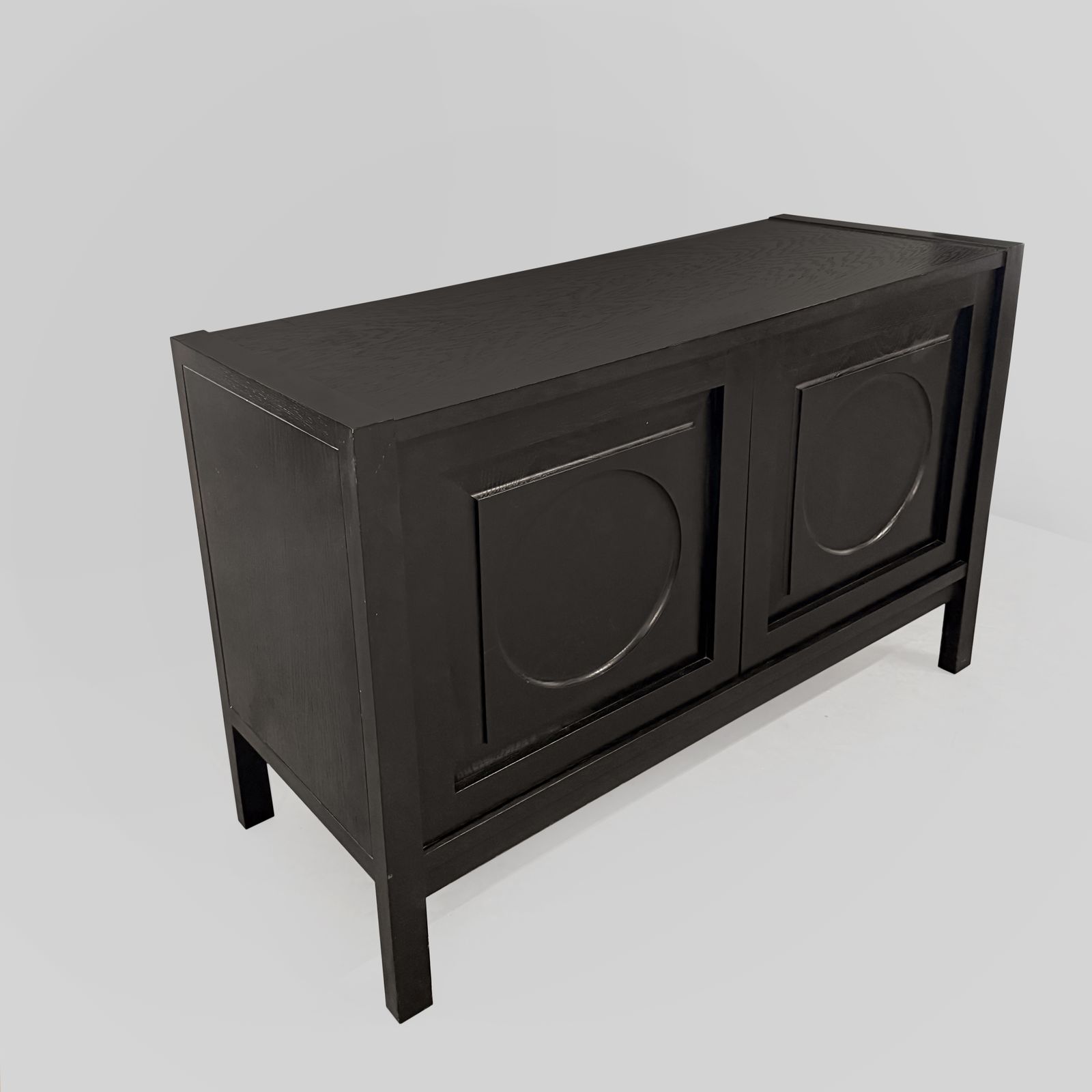 Buffet graphique Defour noir, années 1970.
