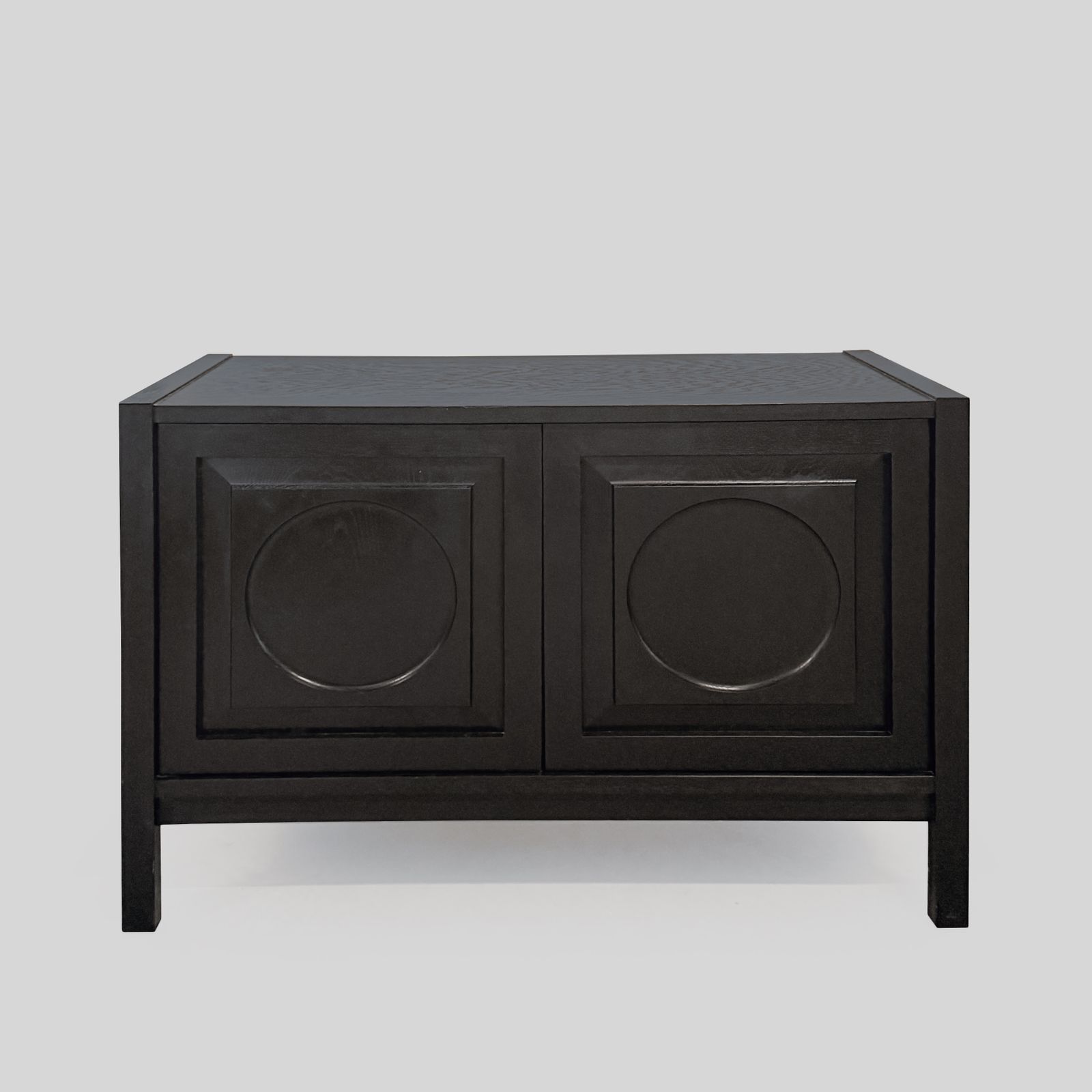 Buffet graphique Defour noir, années 1970. photo for sale
