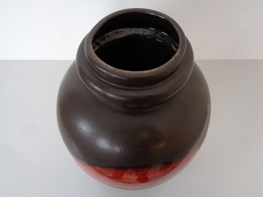 photo for sale Large Pop Art Model 286 42 Vase In Glazed Lava Ceramic From Scheurich, Germany, 1970s