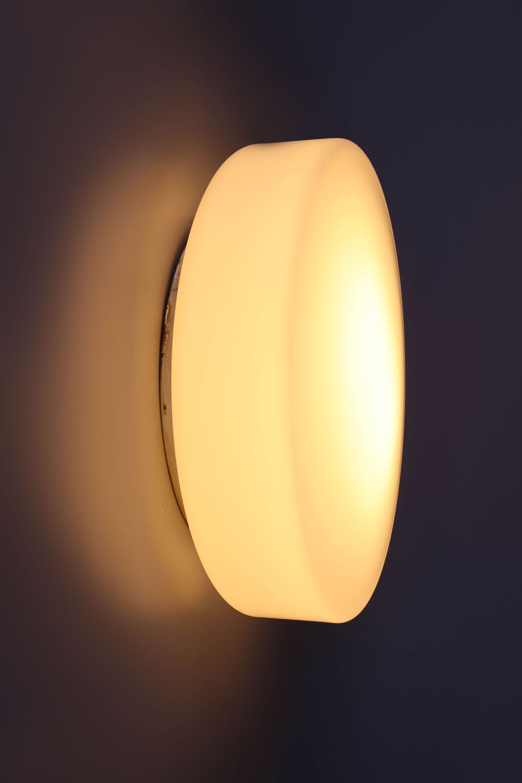 Vintage Opaline Wand- / Plafondlampen van Philips photo for sale