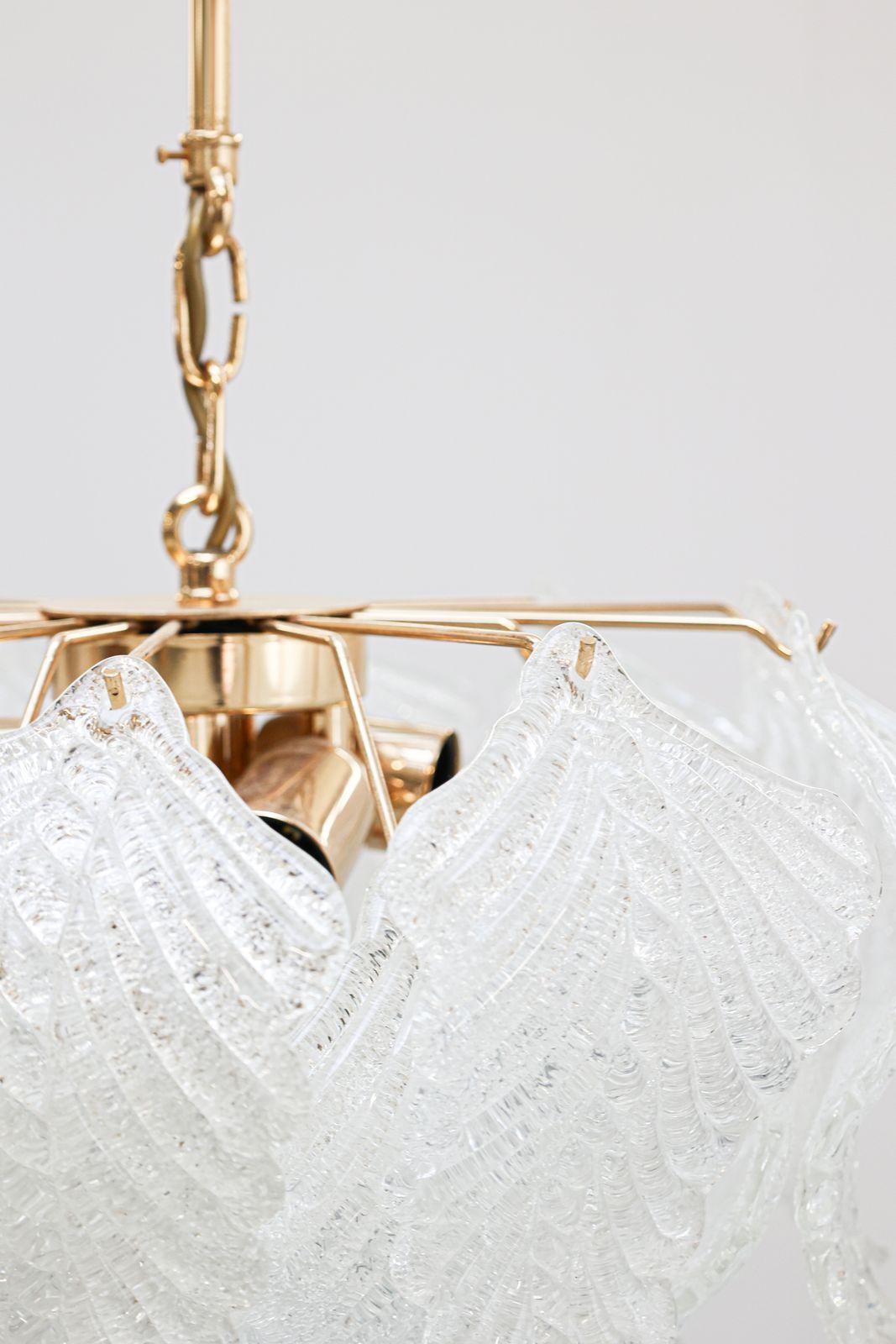 photo furniture Av Mazzega Chandelier, 1970s.