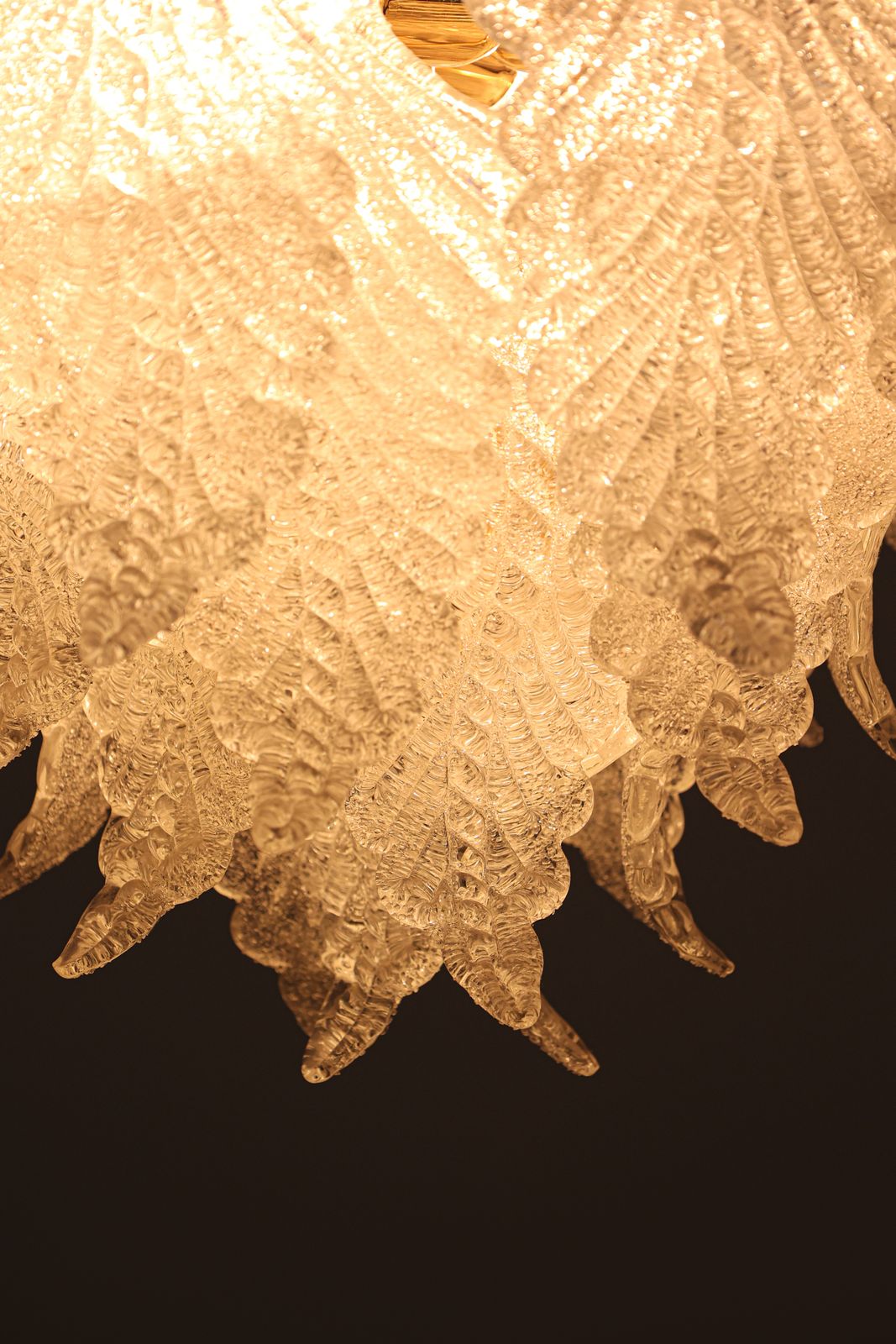 Lighting Av Mazzega Chandelier, 1970s. photo
