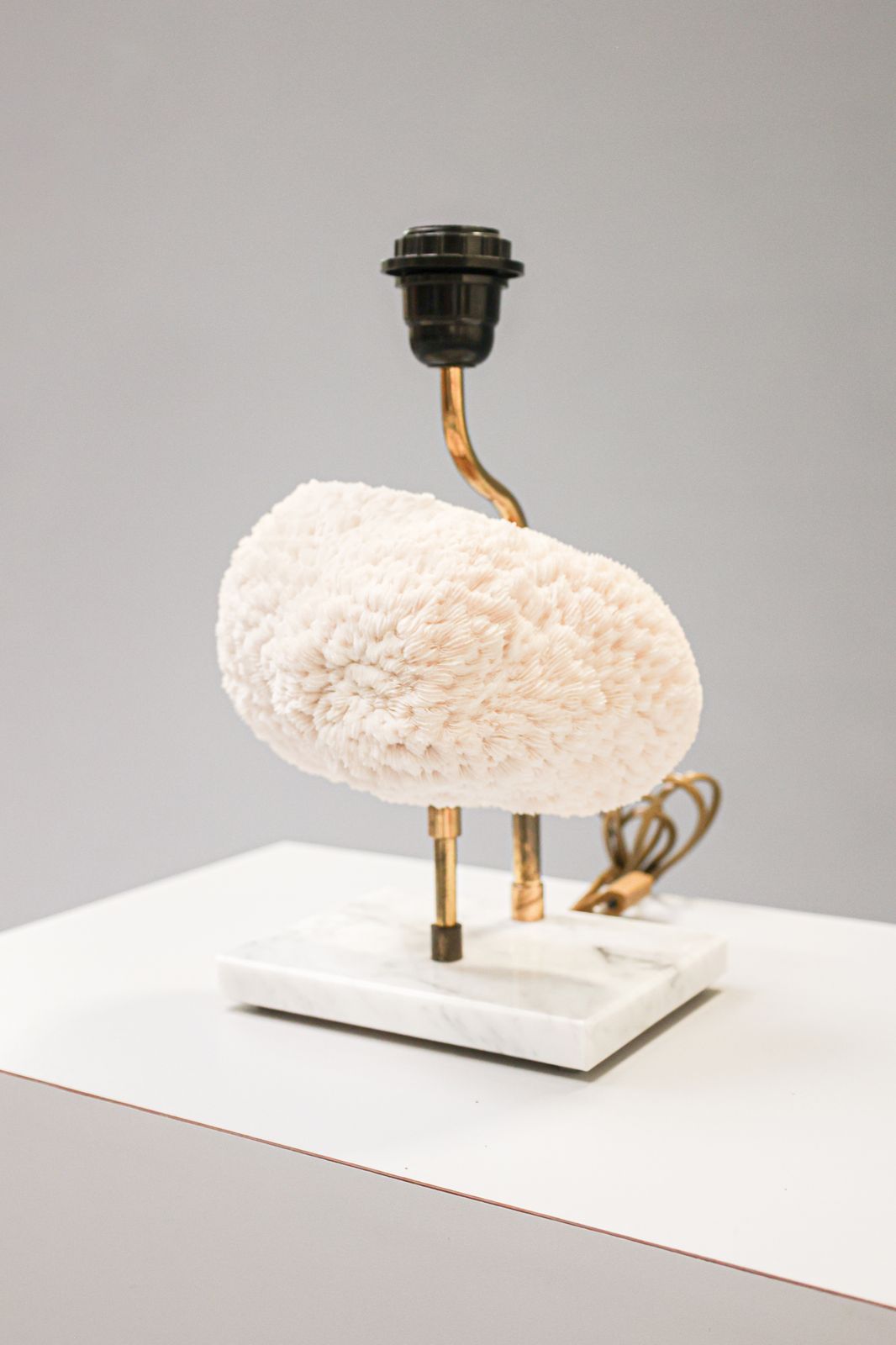photo furniture Halomitra Pileus (Coral) Tafellamp, Jaren 1970.