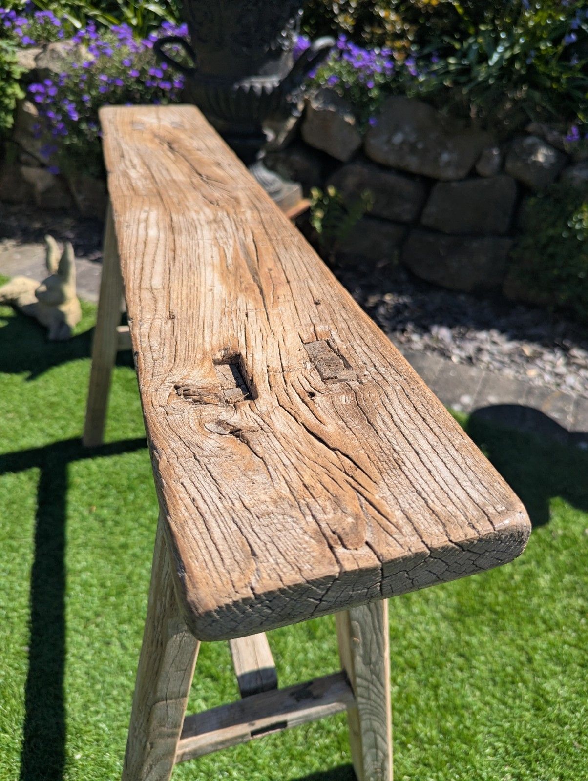 Reclaimed Vintage Elm Bench Wet Leg  Delivery Available 0325. photo buy