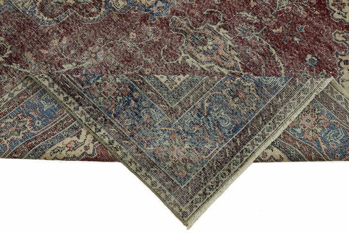 Handgemaakte beige Turkse vintage vloerkleed 303 cm x 203 cm photo vinterior