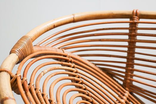 Furniture Vintage Rattan Design Sofa, 1960s photo