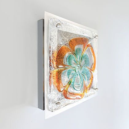 Vintage Mazzega Murano Glazen Wandlamp, Ca. Jaren 1970.