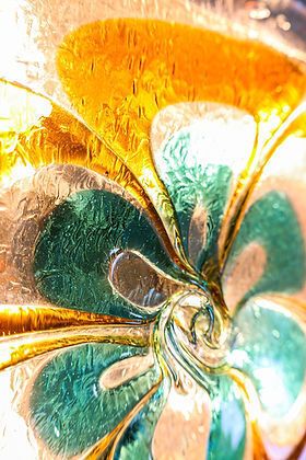Vintage Mazzega Murano Glazen Wandlamp, Ca. Jaren 1970. photo vinterior