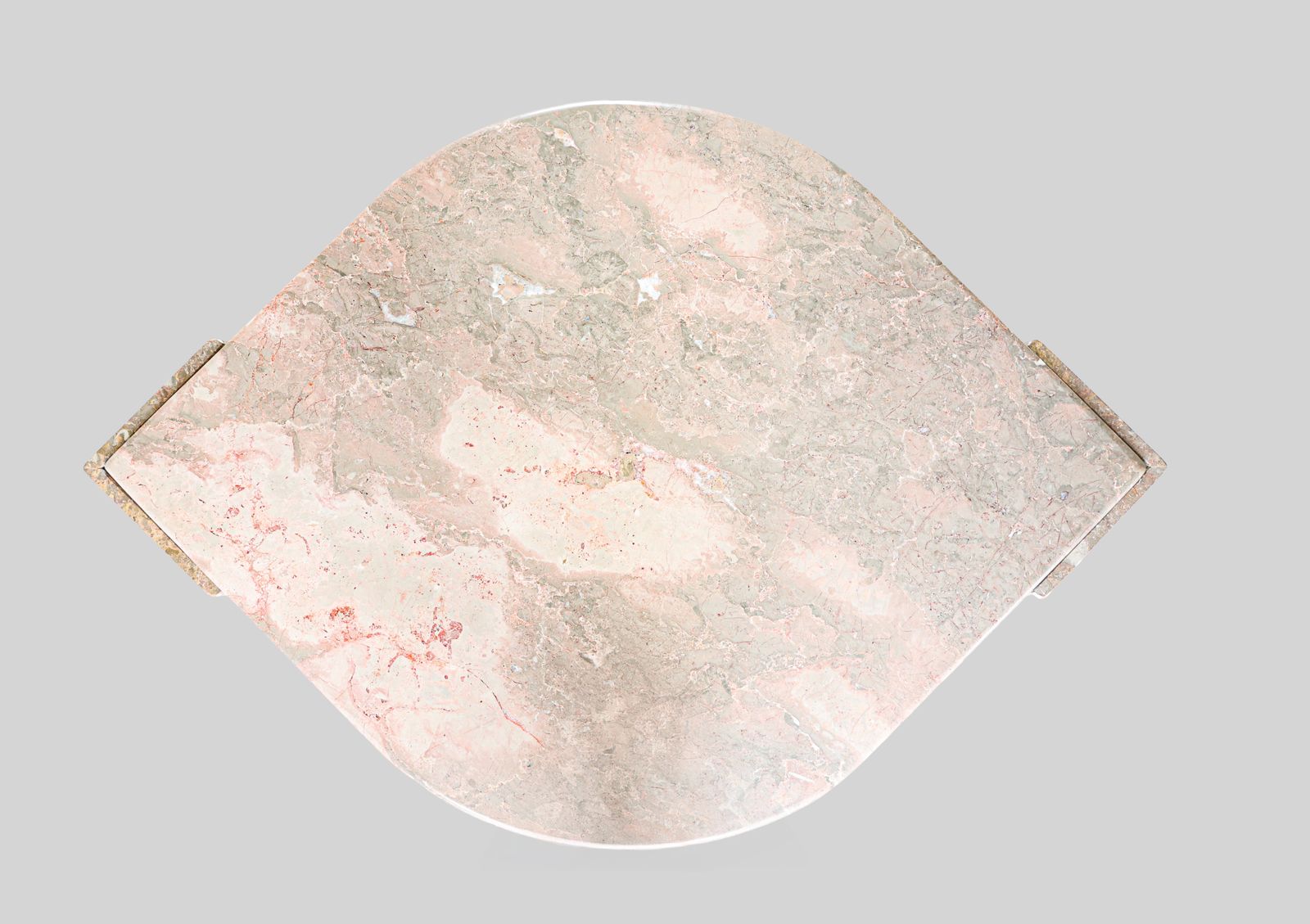 photo for sale Italian Eye Shaped Marble Coffee Table, 1970s.