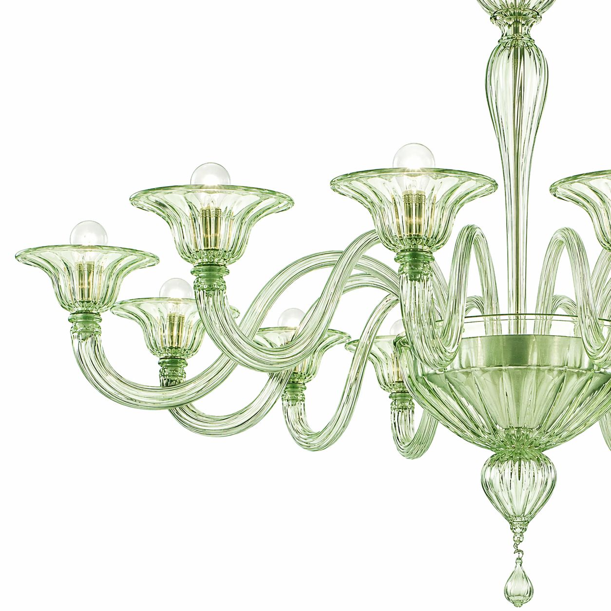 Contemporary Modern Elegant Rigadin  Murano Glass Chandelier photo vinterior