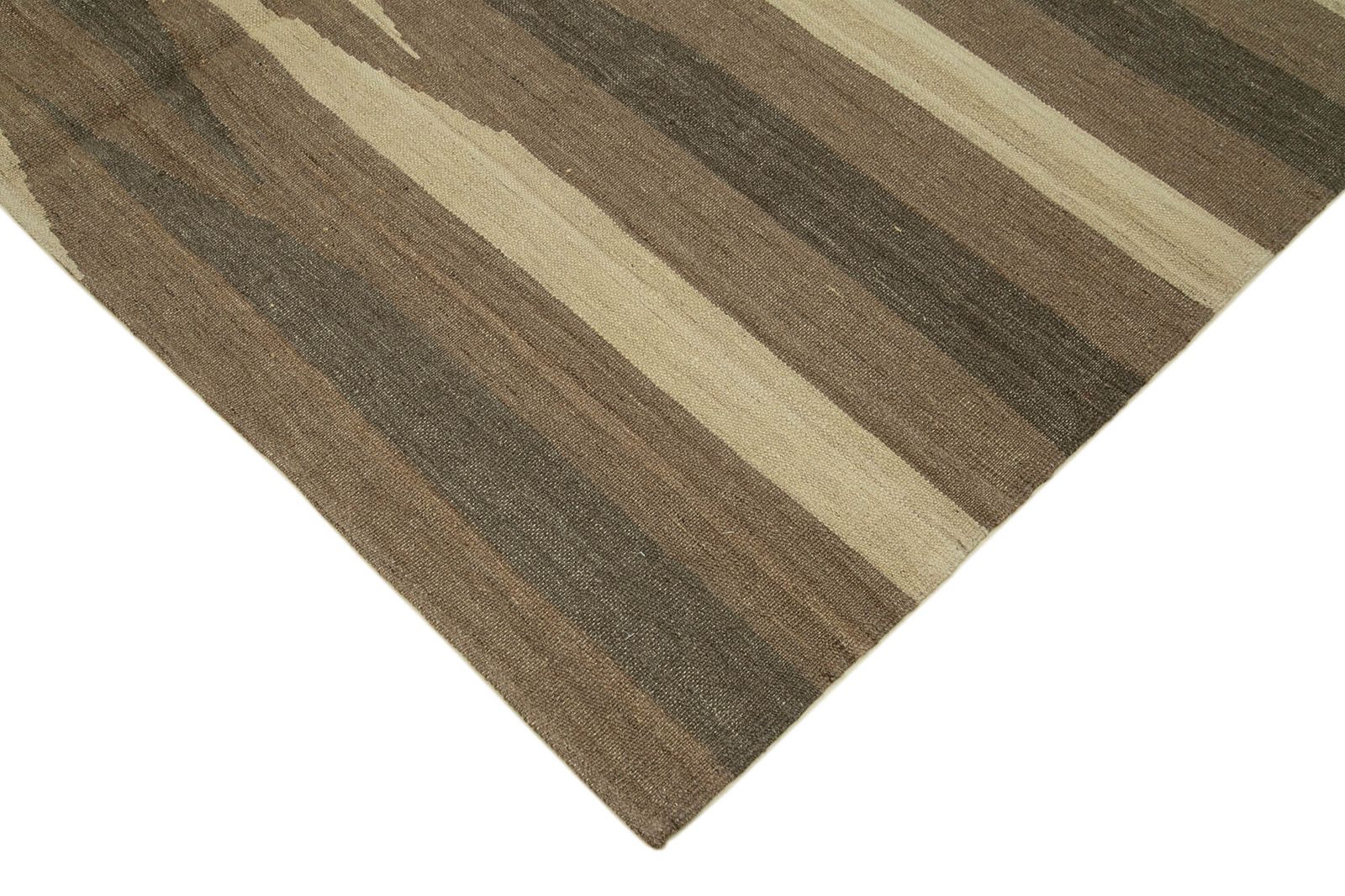 Tapis Kilim contemporain brun 6x8   30103 photo Textiles