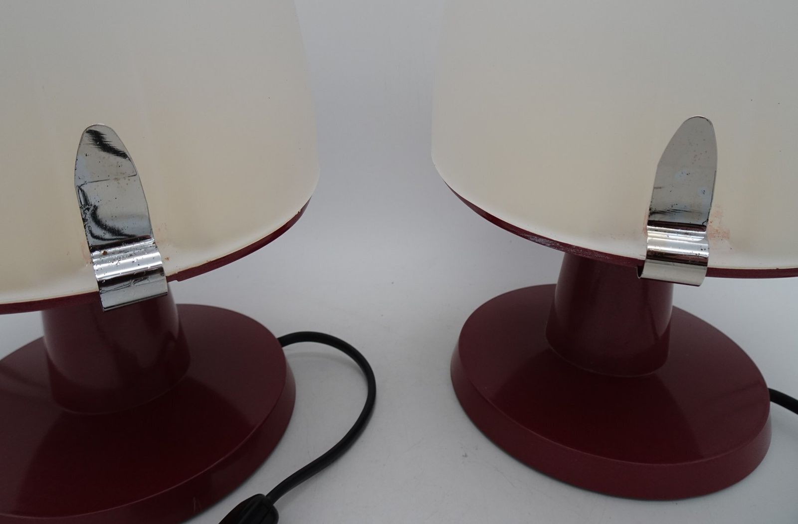 Dolly Table Or Bedside Lamps From Valenti Luce, Milan, 1980s, Set Of 2 photo vintage