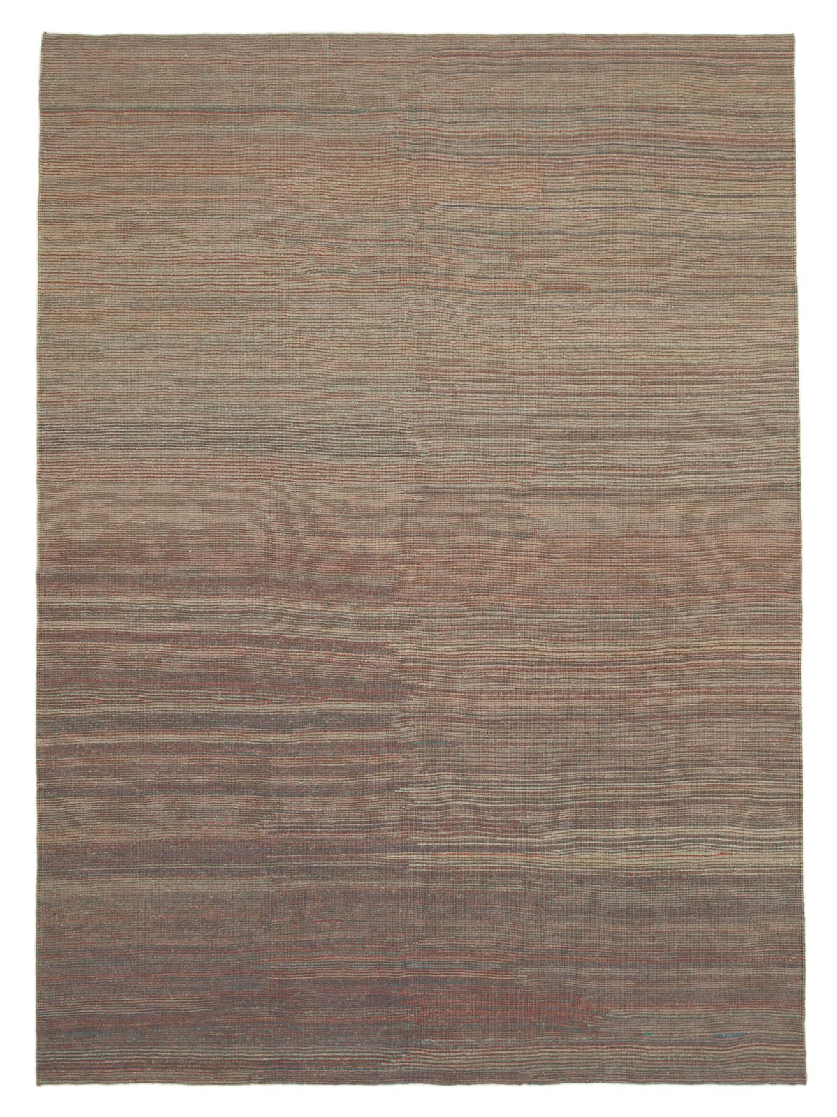 Tapis Kilim contemporain brun 7x10   30087