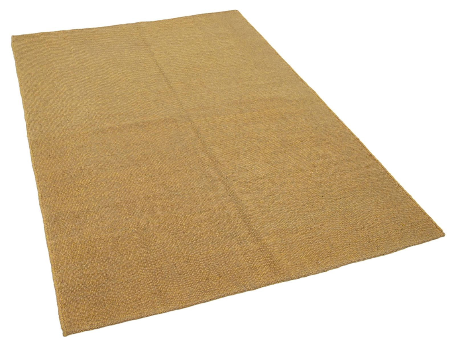 Tapis Kilim contemporain jaune 5x7   30134 photo furniture