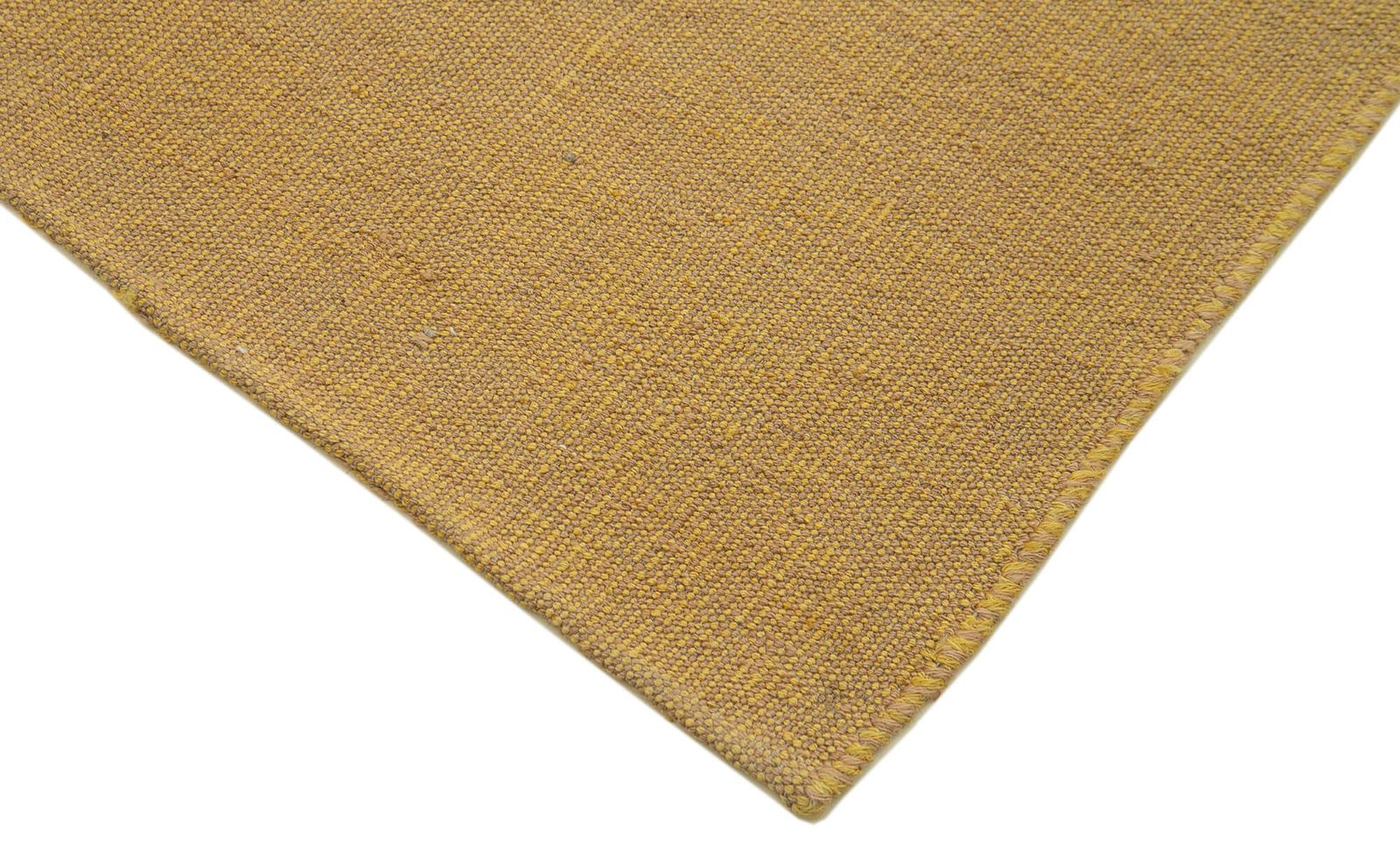 Tapis Kilim contemporain jaune 5x7   30134 photo Textiles