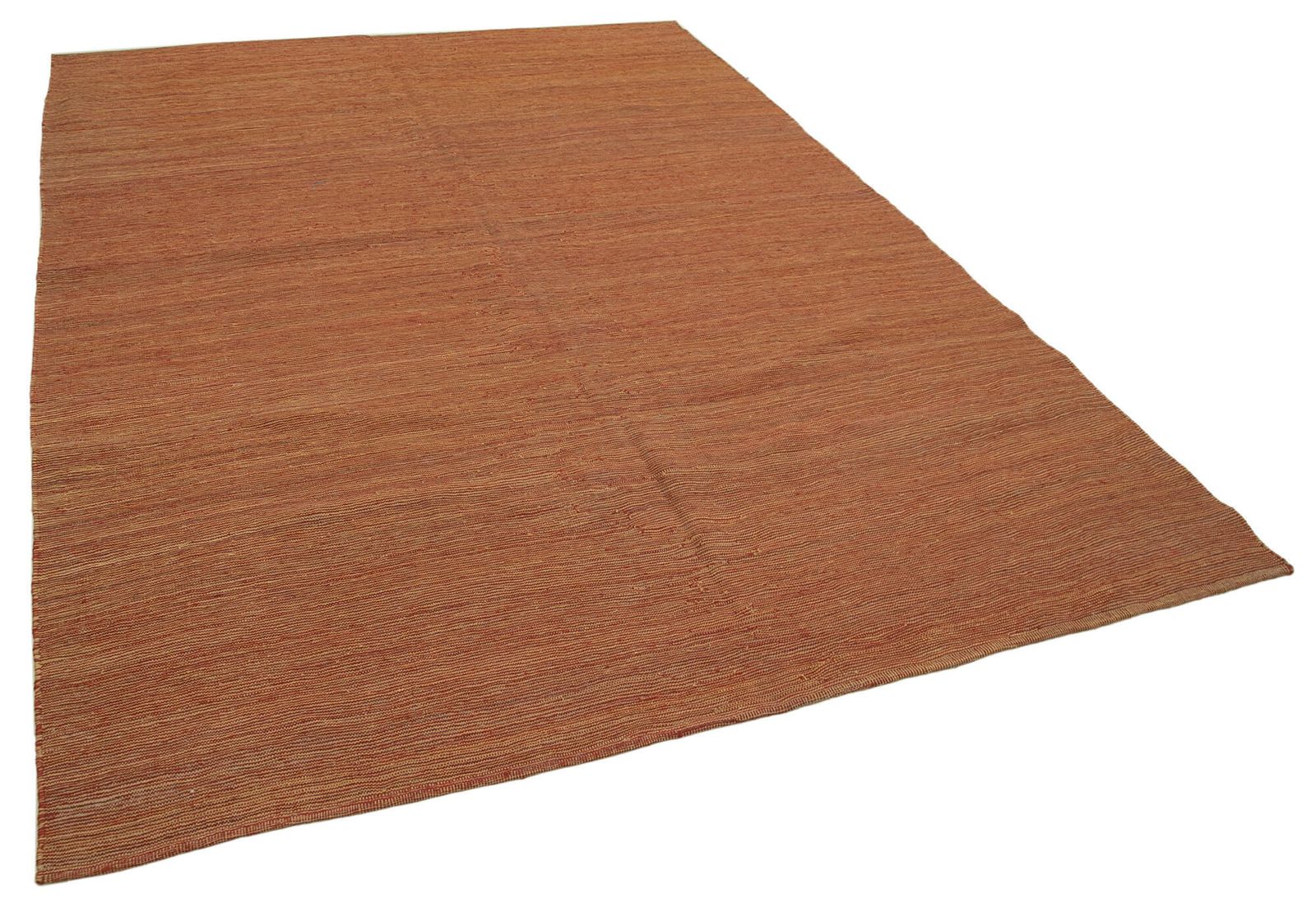 Tapis Kilim contemporain orange 7x10 30109 photo furniture