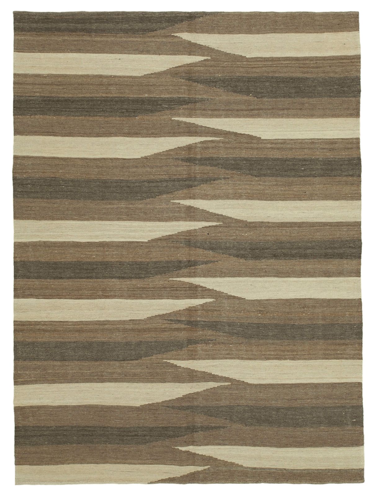 6x8 Brown Contemporary Kilim Rug   30107