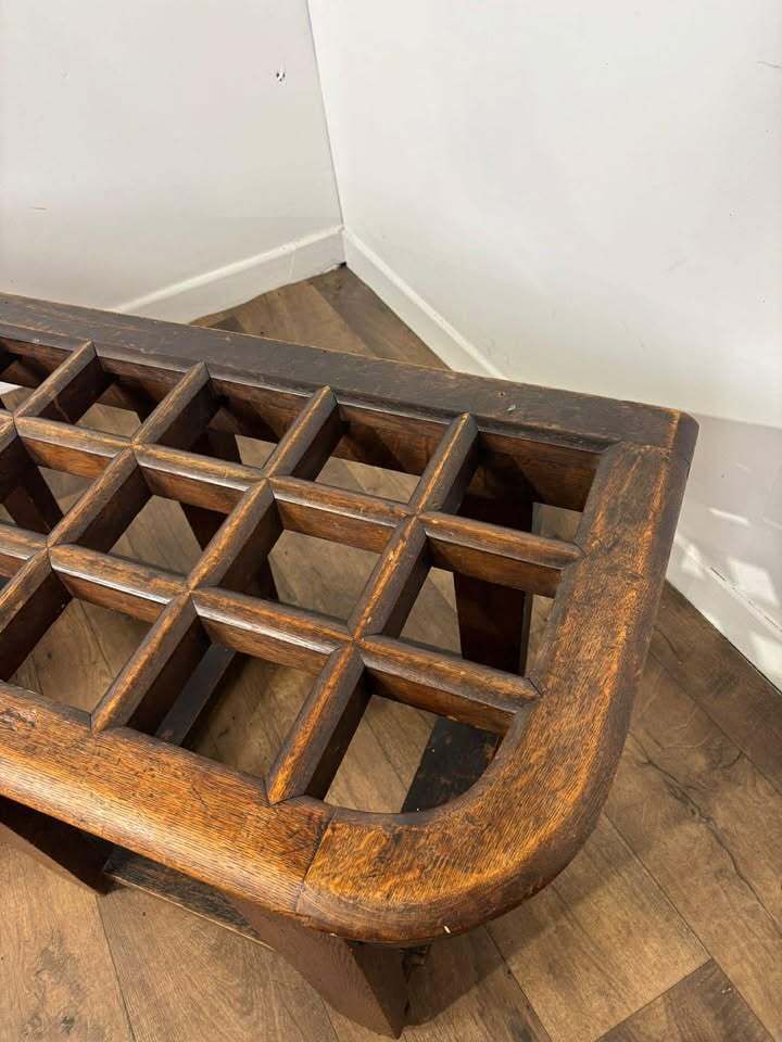 Edwardian Oak Luggage Stand photo for sale