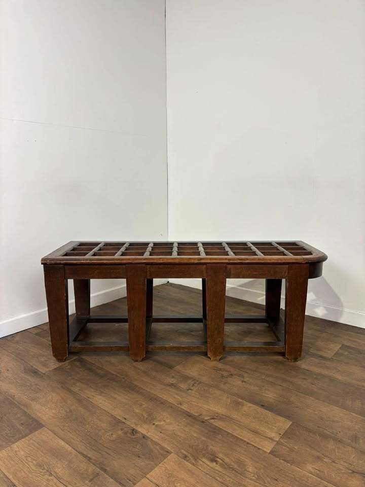 Edwardian Oak Luggage Stand photo Furniture