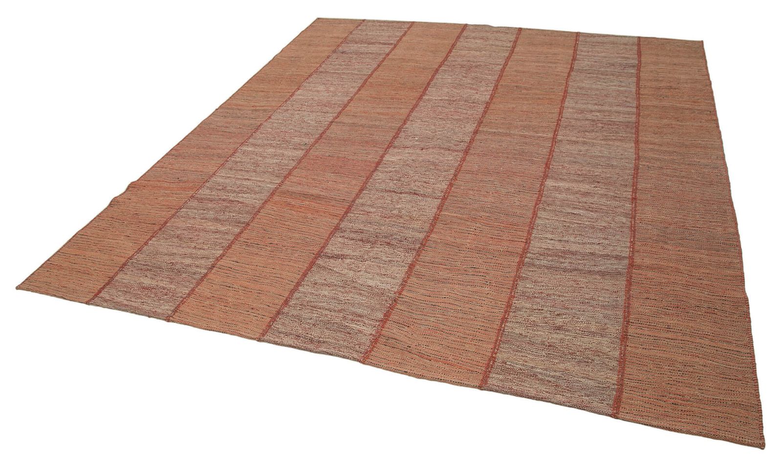 Tapis Kilim contemporain rouge, 8x9 photo for sale