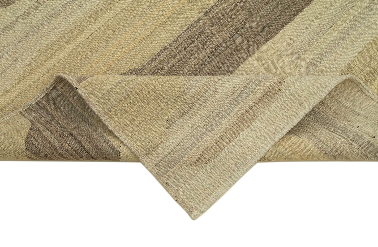 5x6 Beige Hedendaags Kilim Vloerkleed photo vinterior