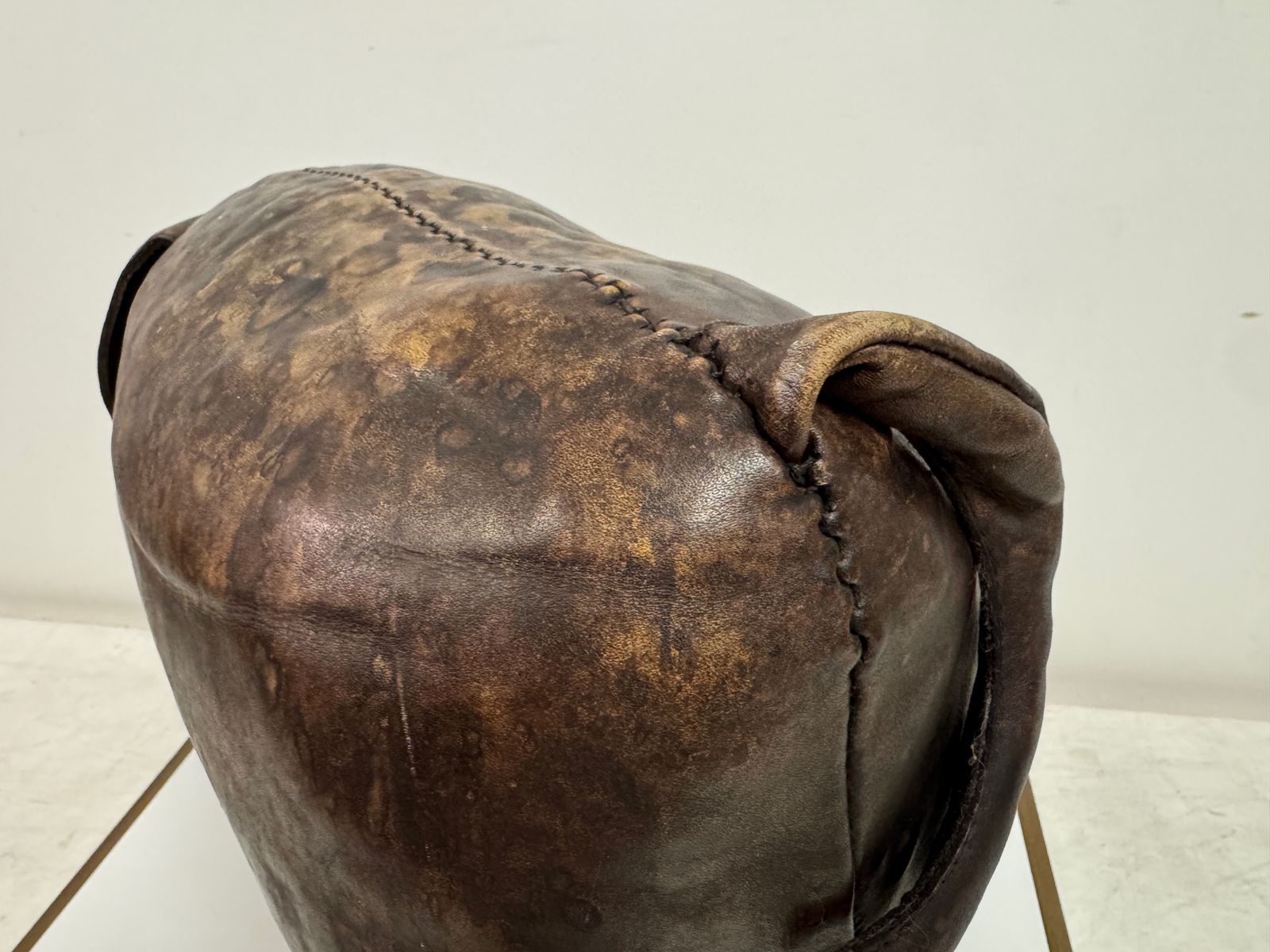 895.0 Vintage Leather Pig By Dimitri Omersa For Liberty And Abercrombie And Fitch photo