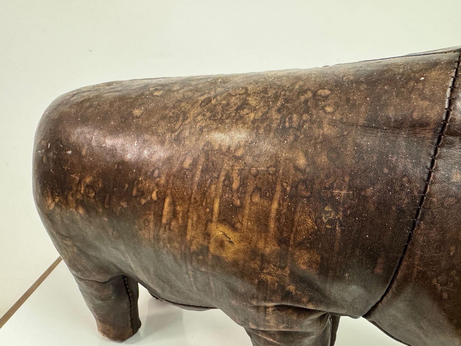 Vintage Leather Hippo By Dimitri Omersa For Liberty And Abercrombie And Fitch photo 695.0