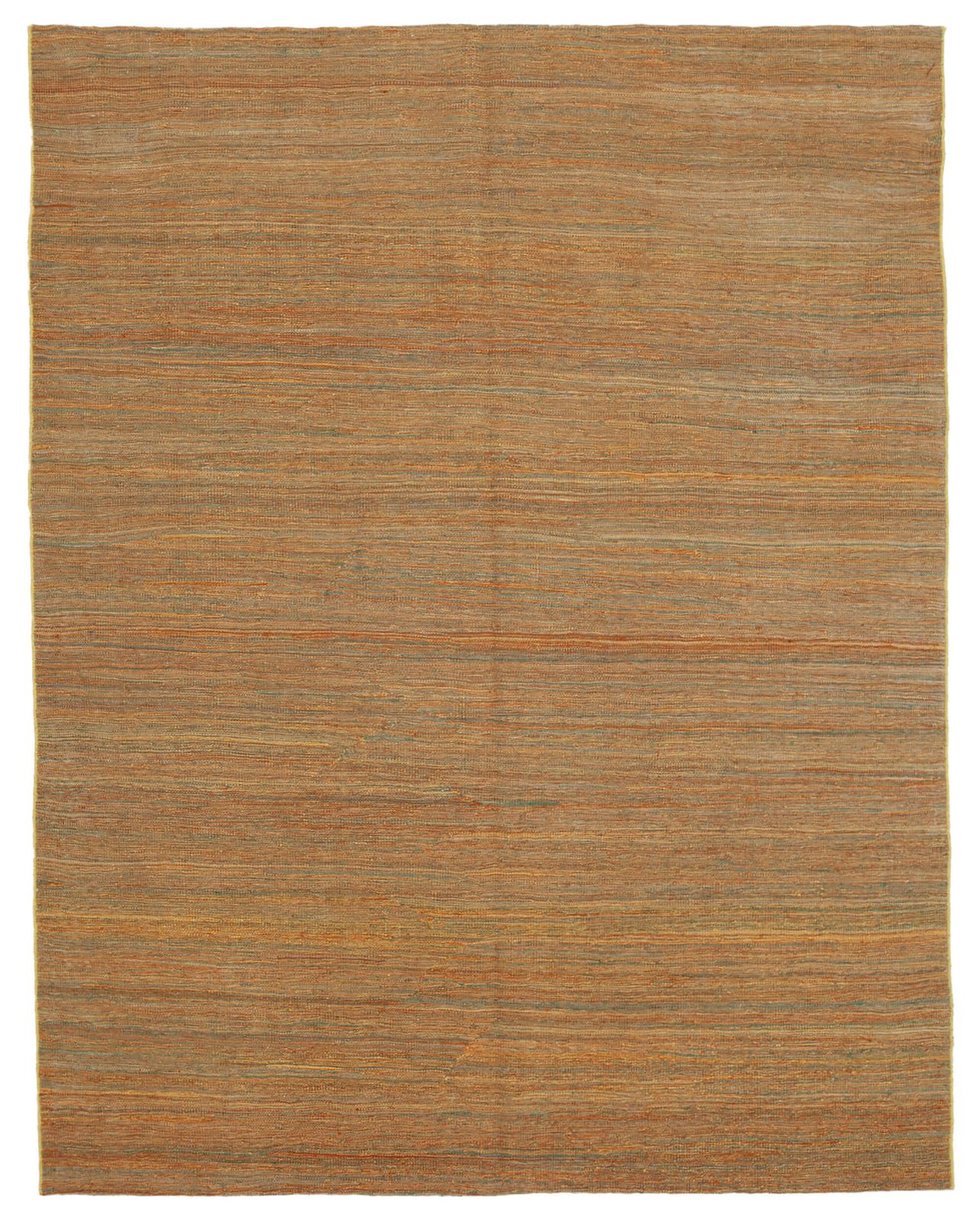 6x8 Oranje Eigentijds Kilim Vloerkleed
