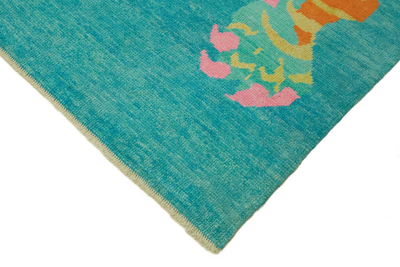 Tapis Oushak Tiger noué à la main, 7x10 photo Textiles