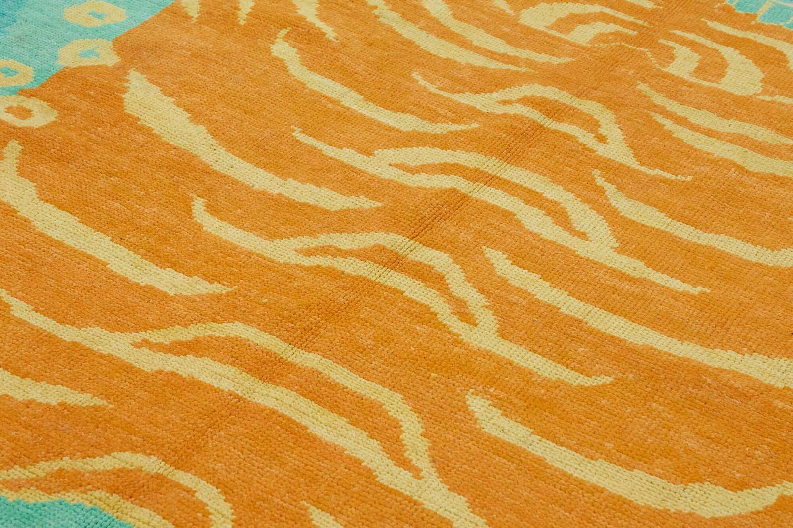 Tapis Oushak Tiger noué à la main, 7x10 photo 2513.0