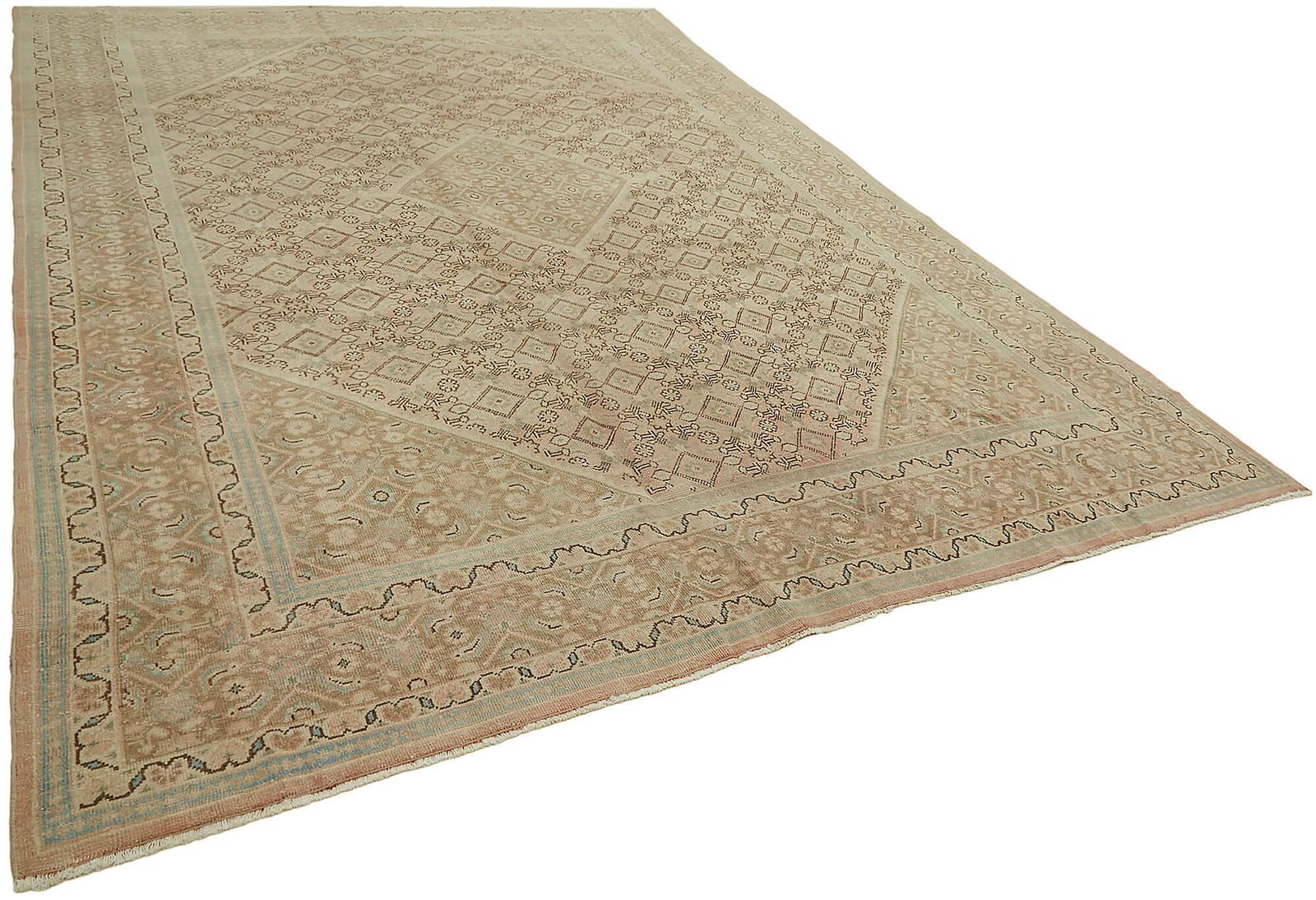 Tapis vintage grand format beige, 9x13 photo furniture