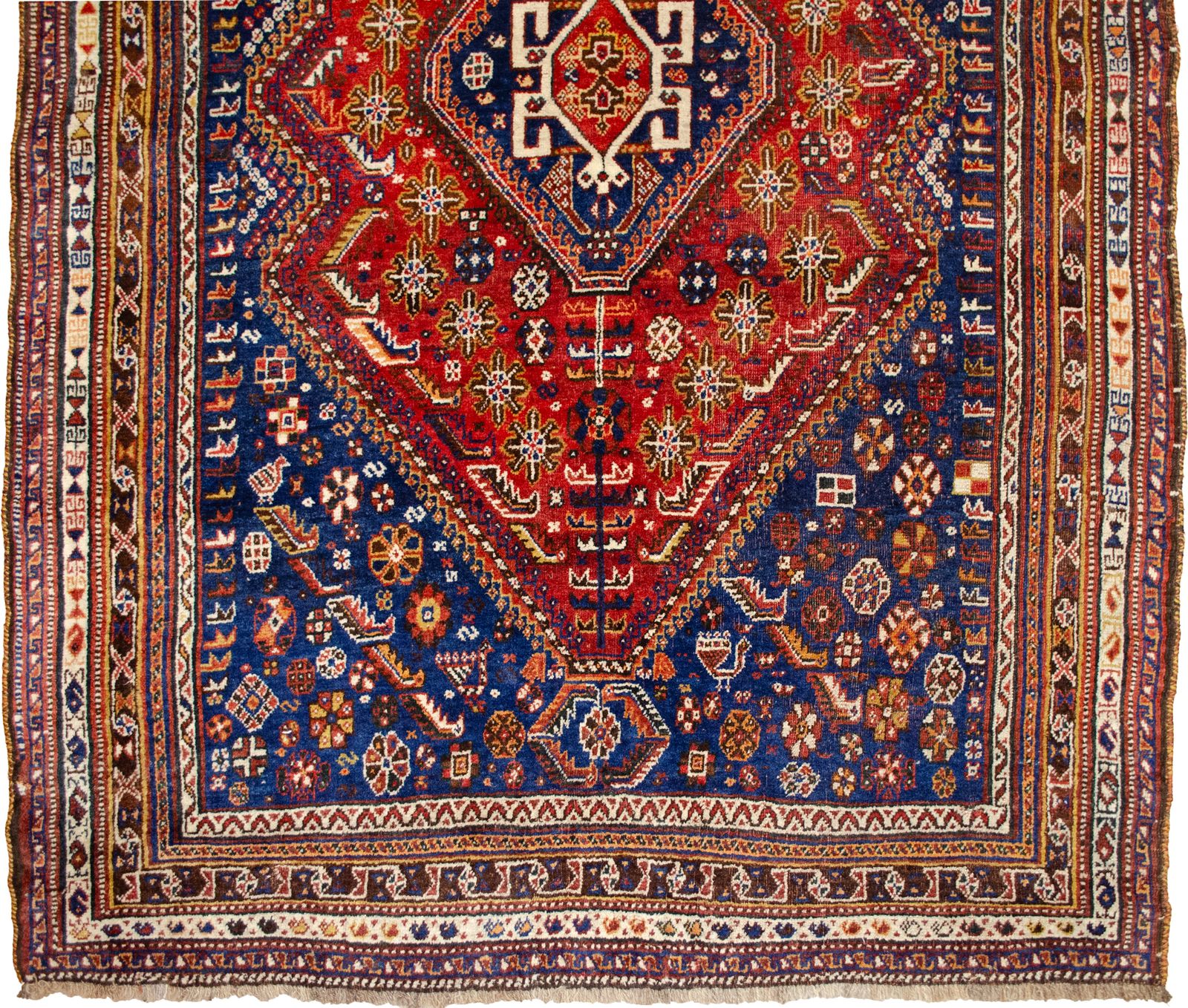Antique Qashqai Rug 214x152cm, 1920s photo vintage
