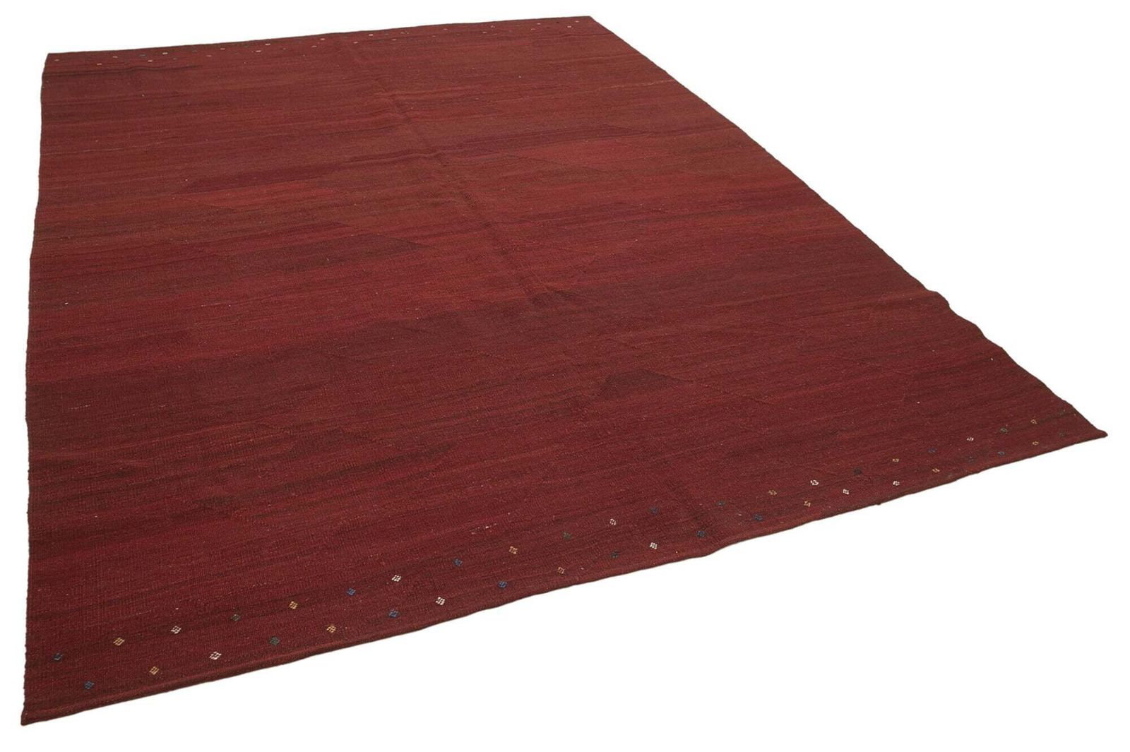 Tapis Kilim contemporain rouge 9x11   30200 photo furniture