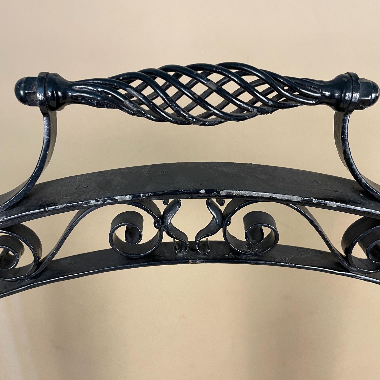 French Gothic Antique Fireguard Fireplace Screen Metal Wrought Iron Black Double Doors Opening Vintage Fire Guard Ornate Freestanding photo buy