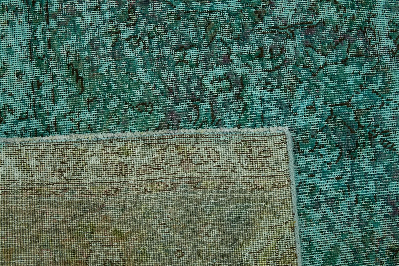 Grand tapis surdyé turquoise 8x10 photo buy