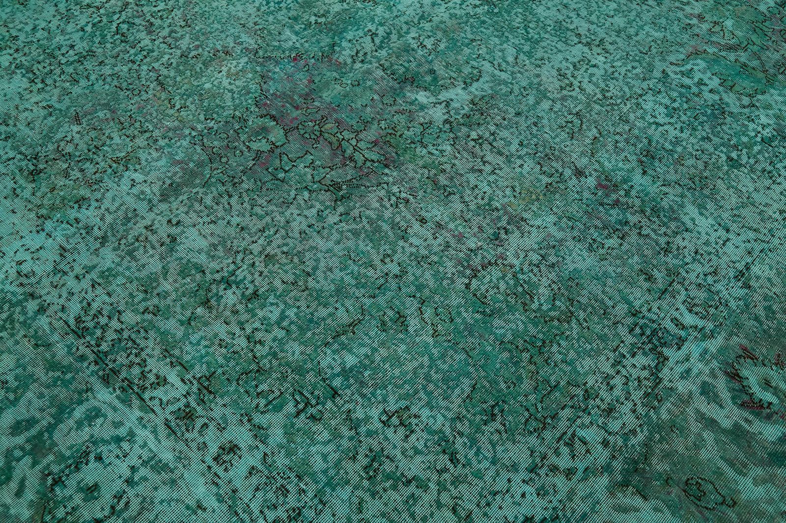 photo for sale Grand tapis surdyé turquoise 8x10