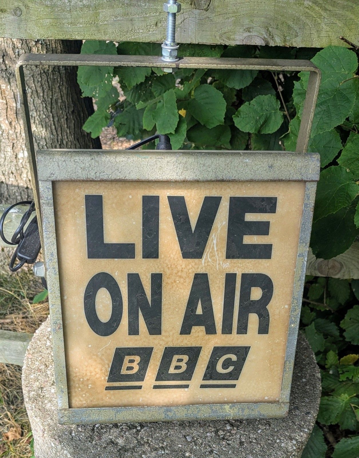 Lighting Vintage Live On Air Bbc Large Light  Delivery Available 0106. photo