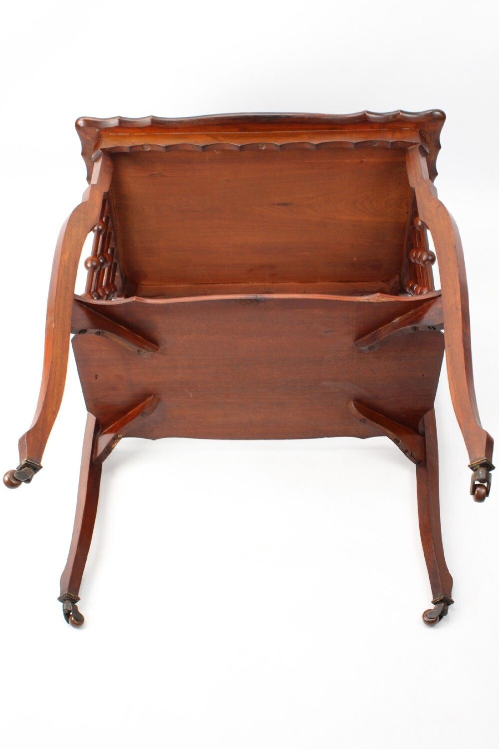 Small Victorian Arts Crafts Walnut Side Table photo vinterior