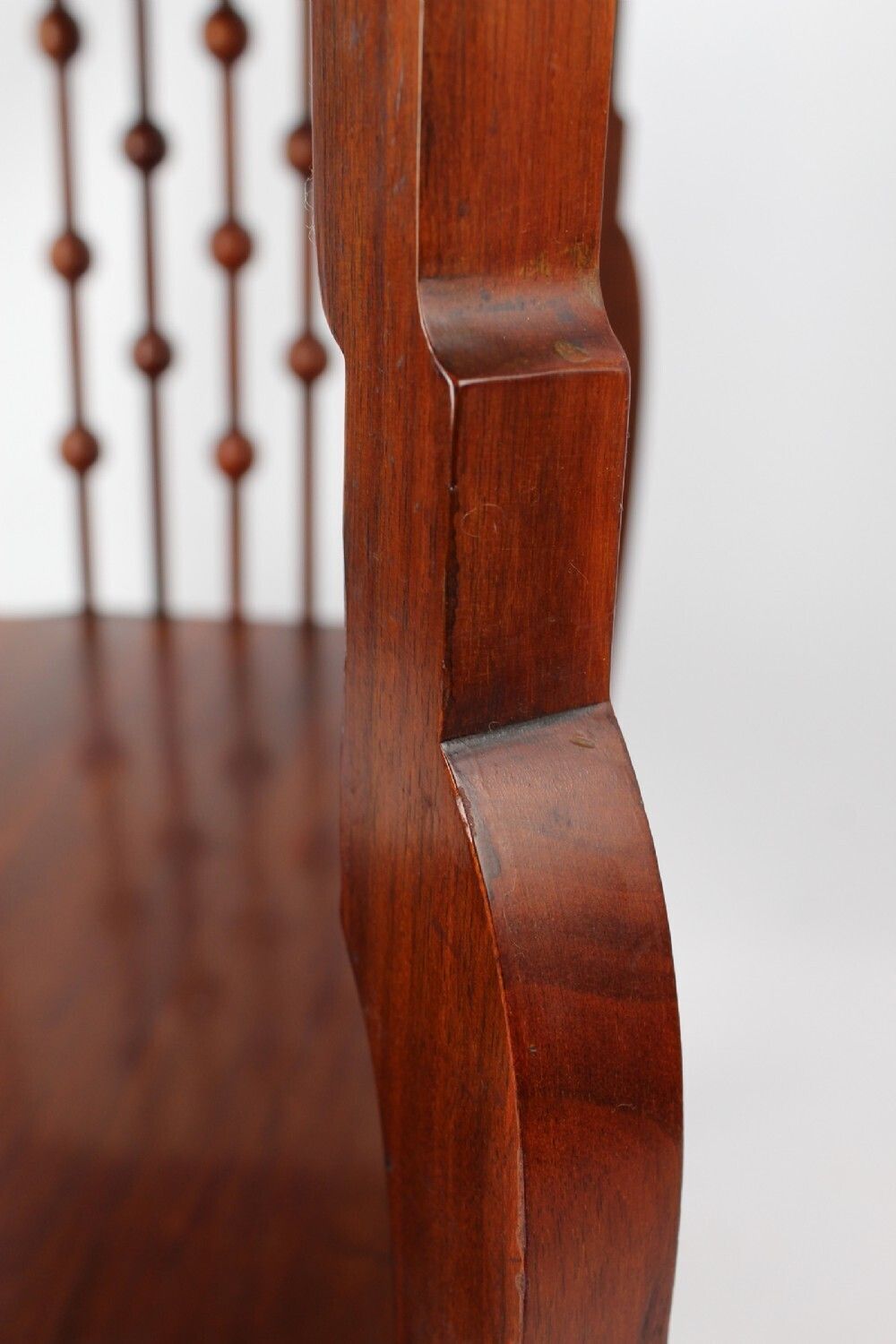 395.0 Small Victorian Arts Crafts Walnut Side Table photo